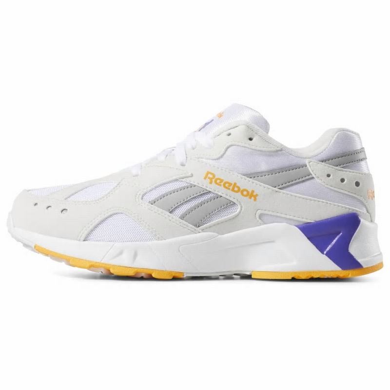 Tenisi Reebok Aztrek Dama Albi/Gri/Aurii/Violet Romania MQ3479NA
